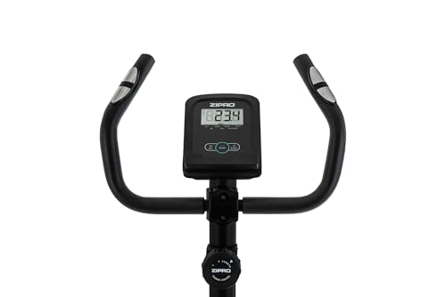 ZIPRO Ergometer Heimtrainer Fahrrad mit 8-Stufigem Magnetwiderstand, Smartphone-Halter, LCD-Monitor, Verstellbarem Sattel, Hometrainer Fahrrad für Cardiotraining zu Hause, Leichtes Fitnessbike