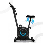 ZIPRO Ergometer Heimtrainer Fahrrad mit 8-Stufigem Magnetwiderstand, Smartphone-Halter, LCD-Monitor, Verstellbarem Sattel, Hometrainer Fahrrad für Cardiotraining zu Hause, Leichtes Fitnessbike