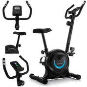 ZIPRO Ergometer Heimtrainer Fahrrad mit 8-Stufigem Magnetwiderstand, Smartphone-Halter, LCD-Monitor, Verstellbarem Sattel, Hometrainer Fahrrad für Cardiotraining zu Hause, Leichtes Fitnessbike