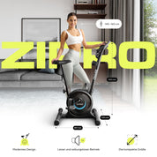 ZIPRO Ergometer Heimtrainer Fahrrad mit 8-Stufigem Magnetwiderstand, Smartphone-Halter, LCD-Monitor, Verstellbarem Sattel, Hometrainer Fahrrad für Cardiotraining zu Hause, Leichtes Fitnessbike