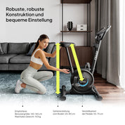 ZIPRO Ergometer Heimtrainer Fahrrad mit 8-Stufigem Magnetwiderstand, Smartphone-Halter, LCD-Monitor, Verstellbarem Sattel, Hometrainer Fahrrad für Cardiotraining zu Hause, Leichtes Fitnessbike